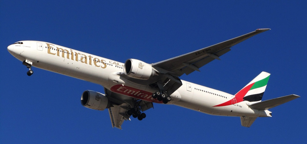 B777 aircraft at Dubai International Airport