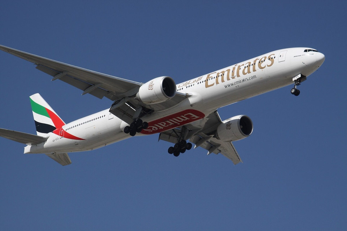 Boeing 777 aircraft at Dubai airport