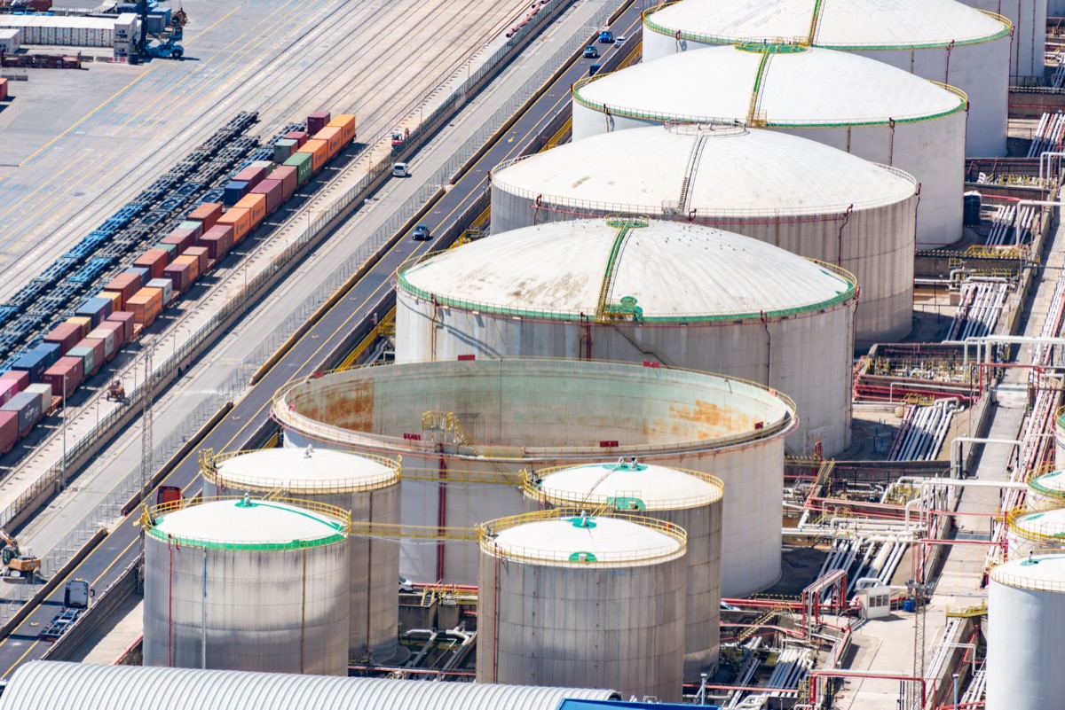 Oil production facility in Dubai