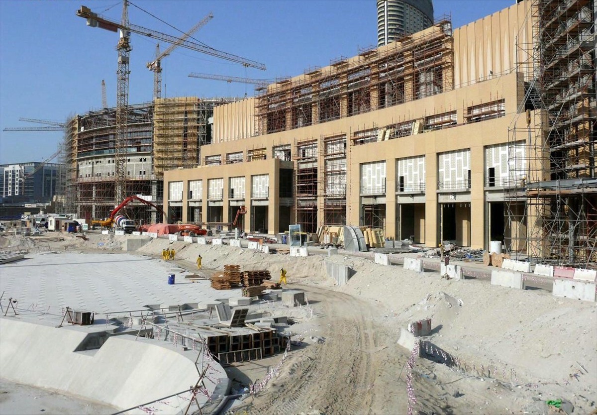 Sito di costruzione in corso a Dubai
