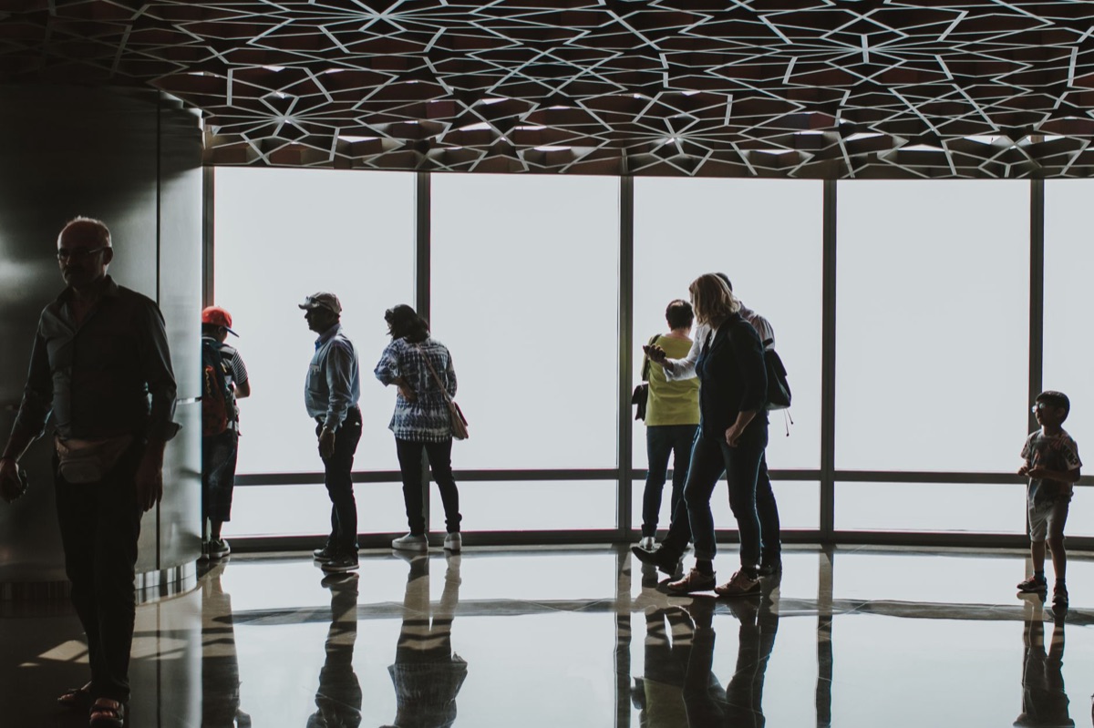 Vue de l'observation deck de la Burj Khalifa