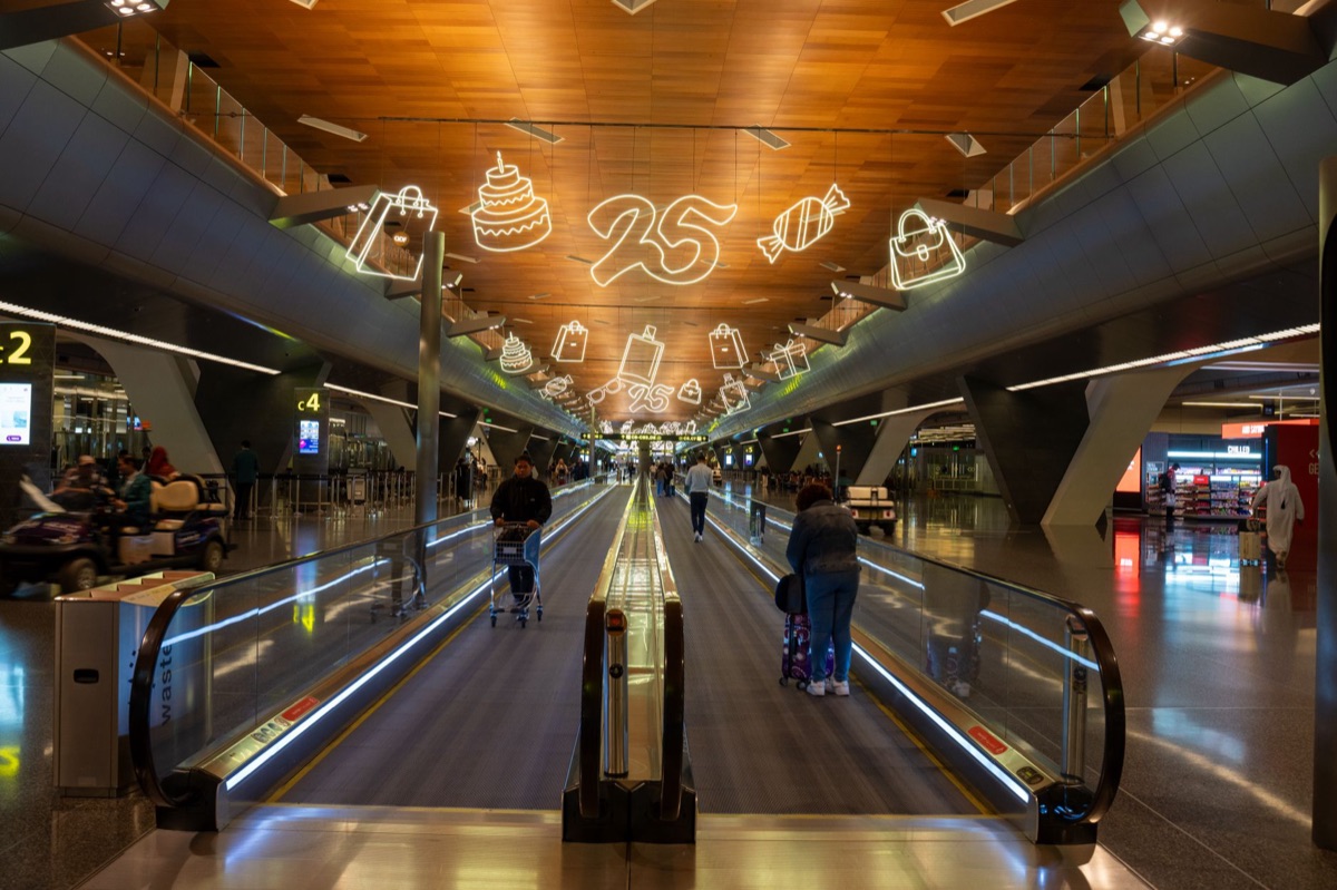 dubai airport terminal with luggage