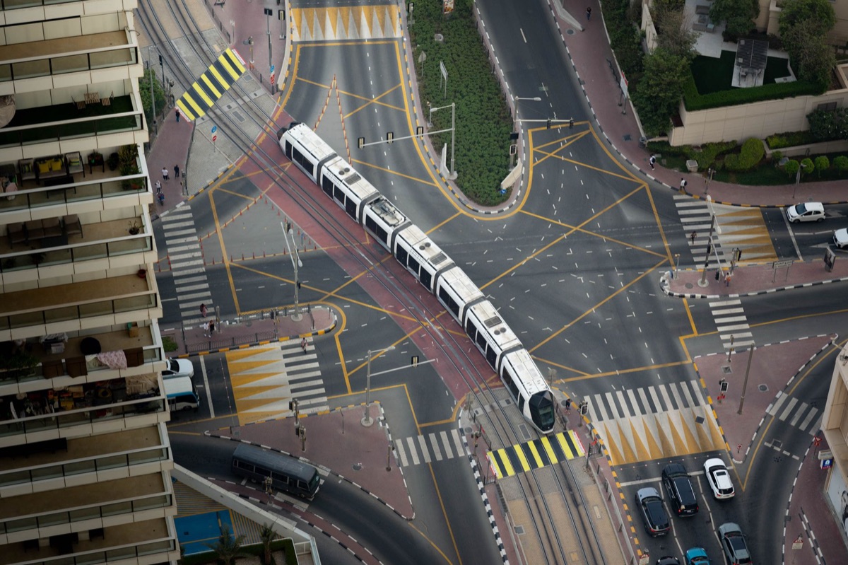 une carte de transport de Dubai