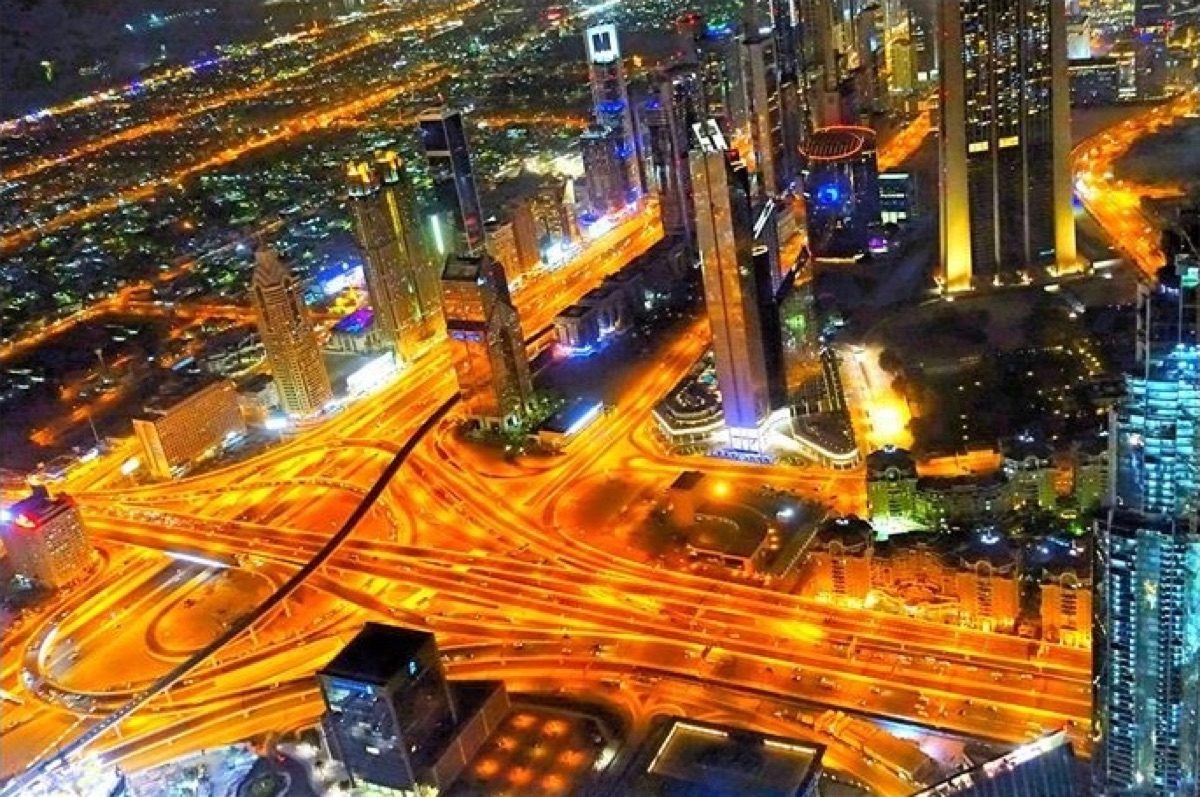 Dubai observation deck view
