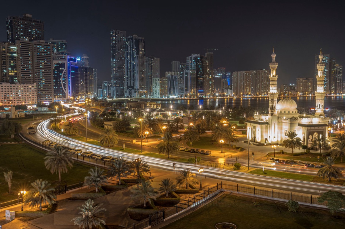 paisagem da cidade de sharjah