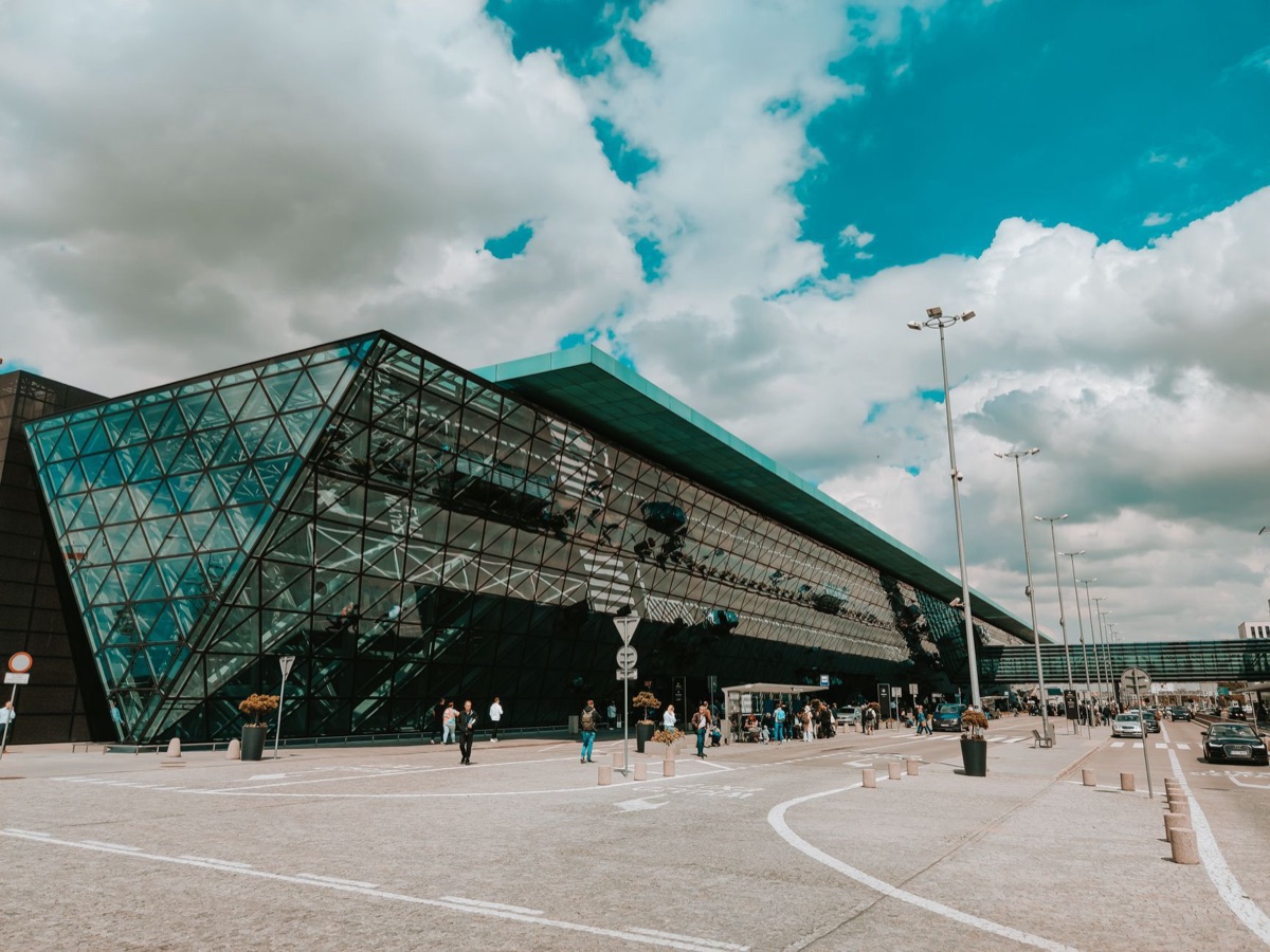 Dubai Airport Terminal 3 - exterior view of the terminal building