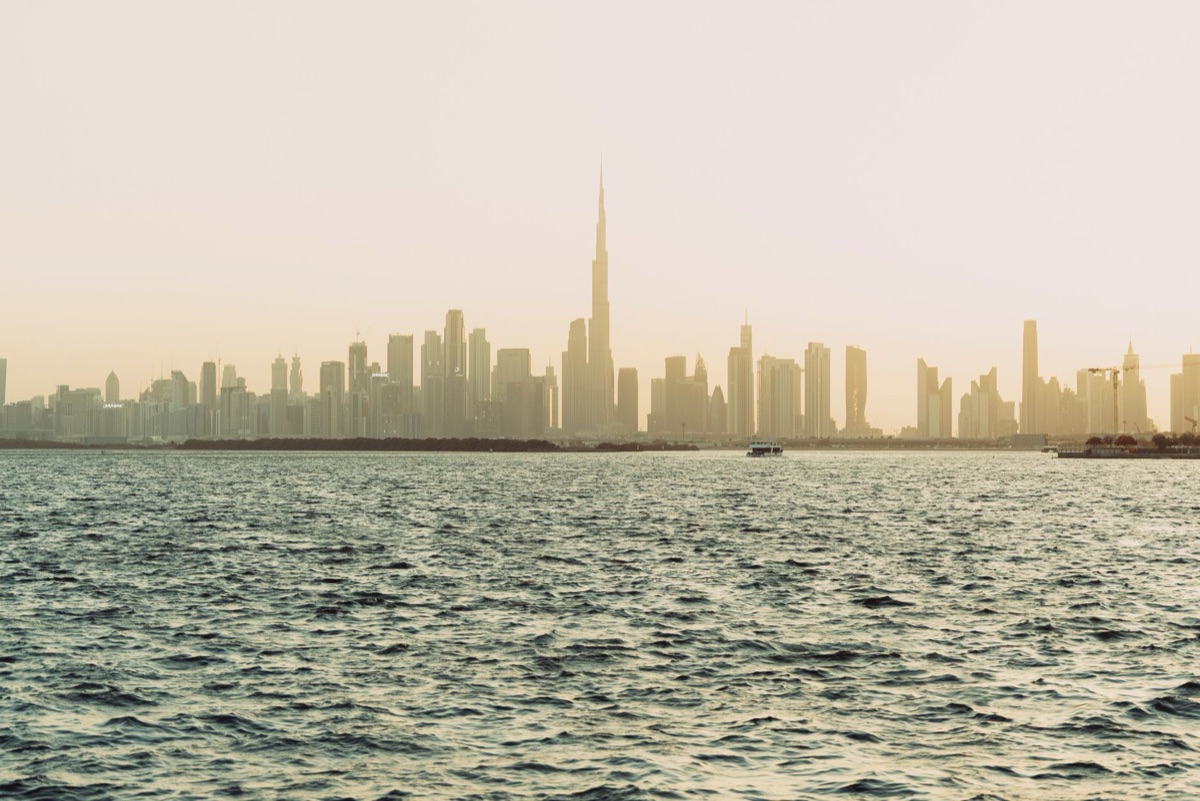 Dubai cityscape along the Persian Gulf